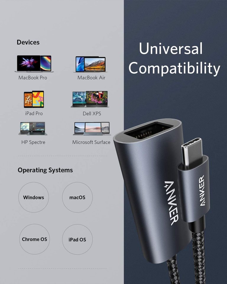 Anker USB-C To Gigabit Ethernet Adapter