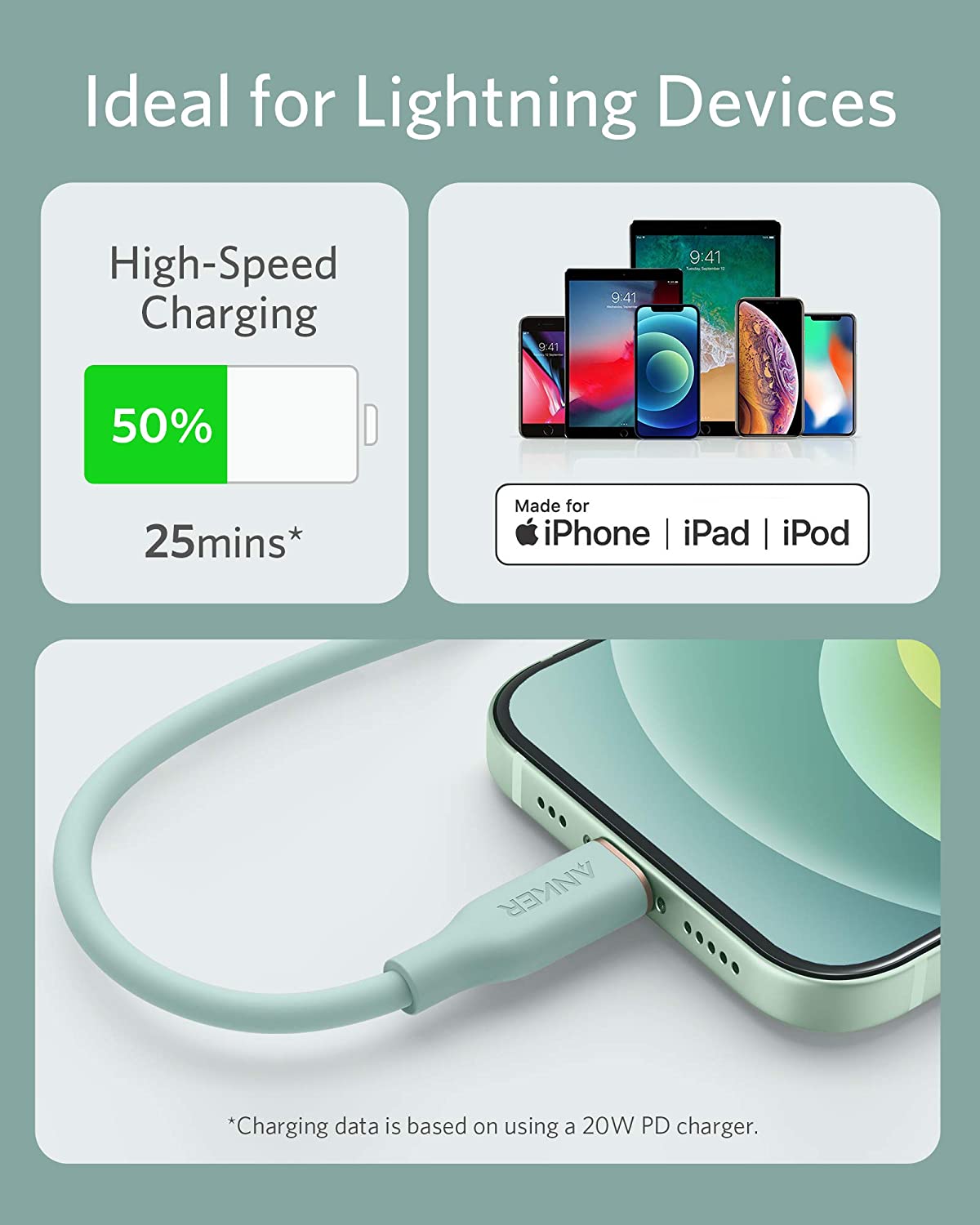 Anker USB-C to Lightning Cable