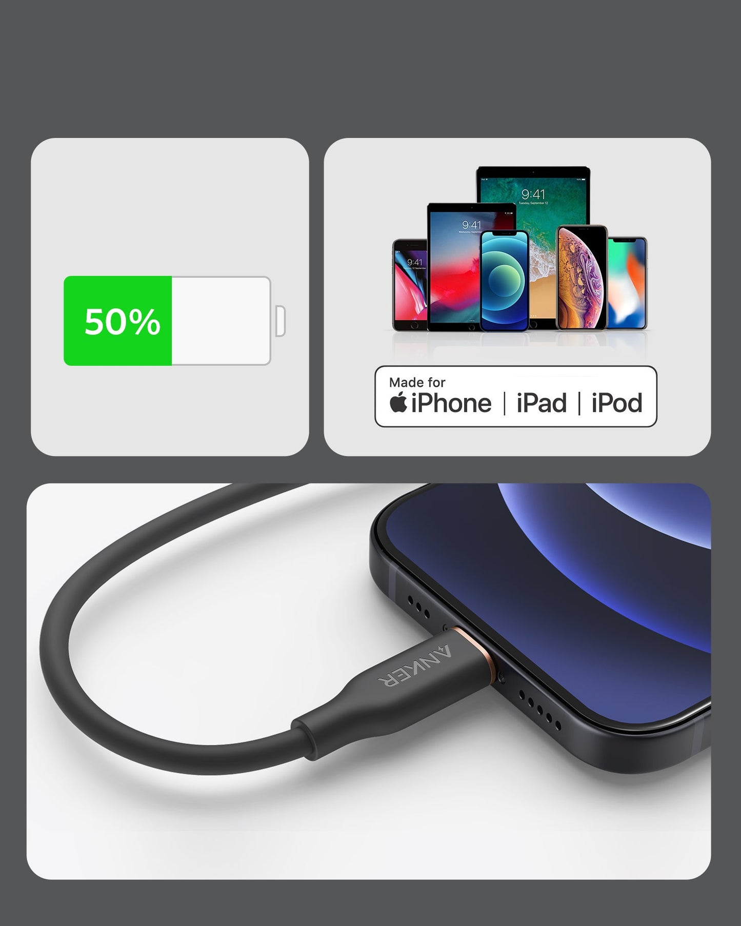 Anker USB-C to Lightning Cable