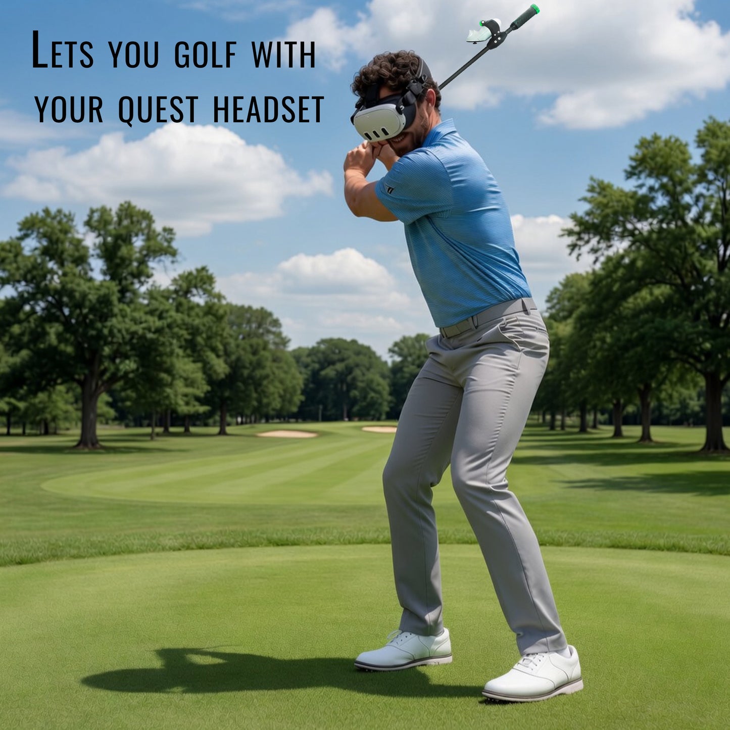 DriVR Elite - Adjustable VR Weighted Golf Club Handle Accessory