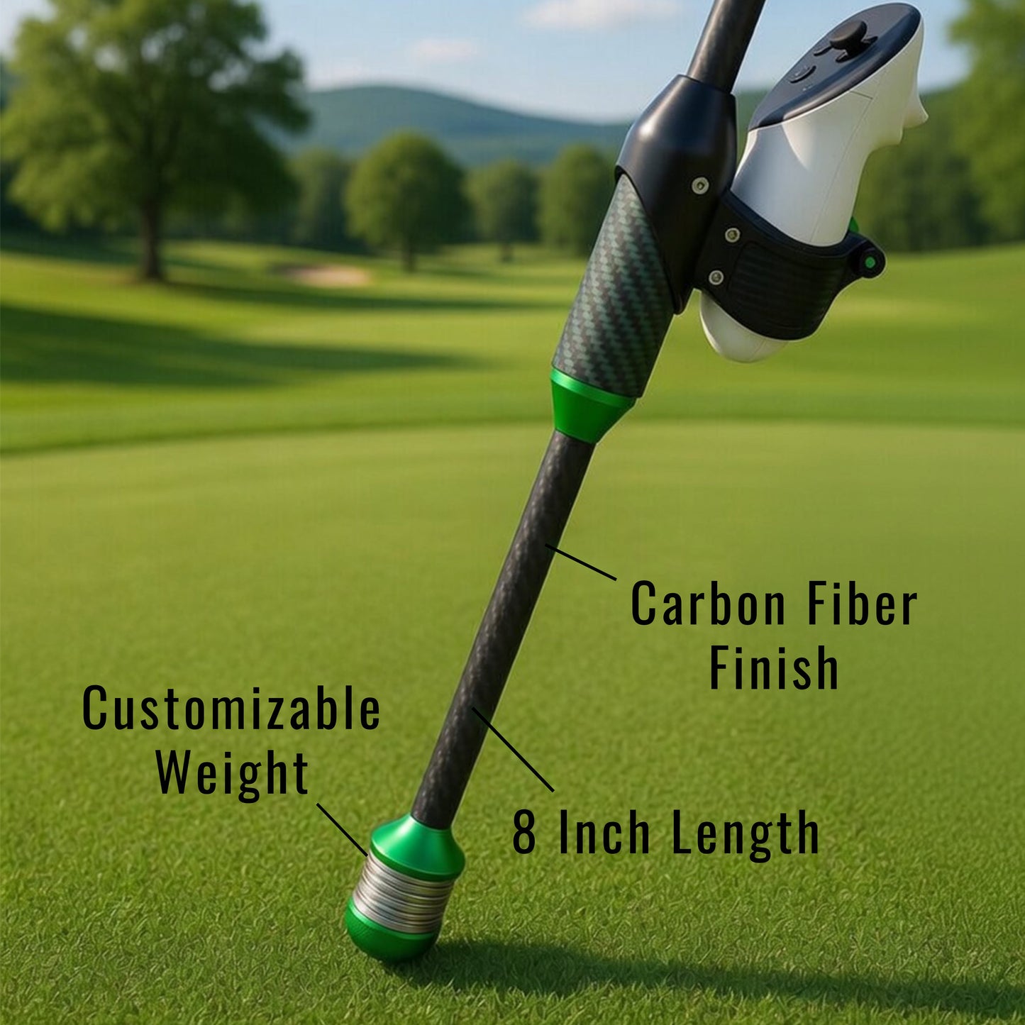 DriVR Elite - Adjustable VR Weighted Golf Club Handle Accessory