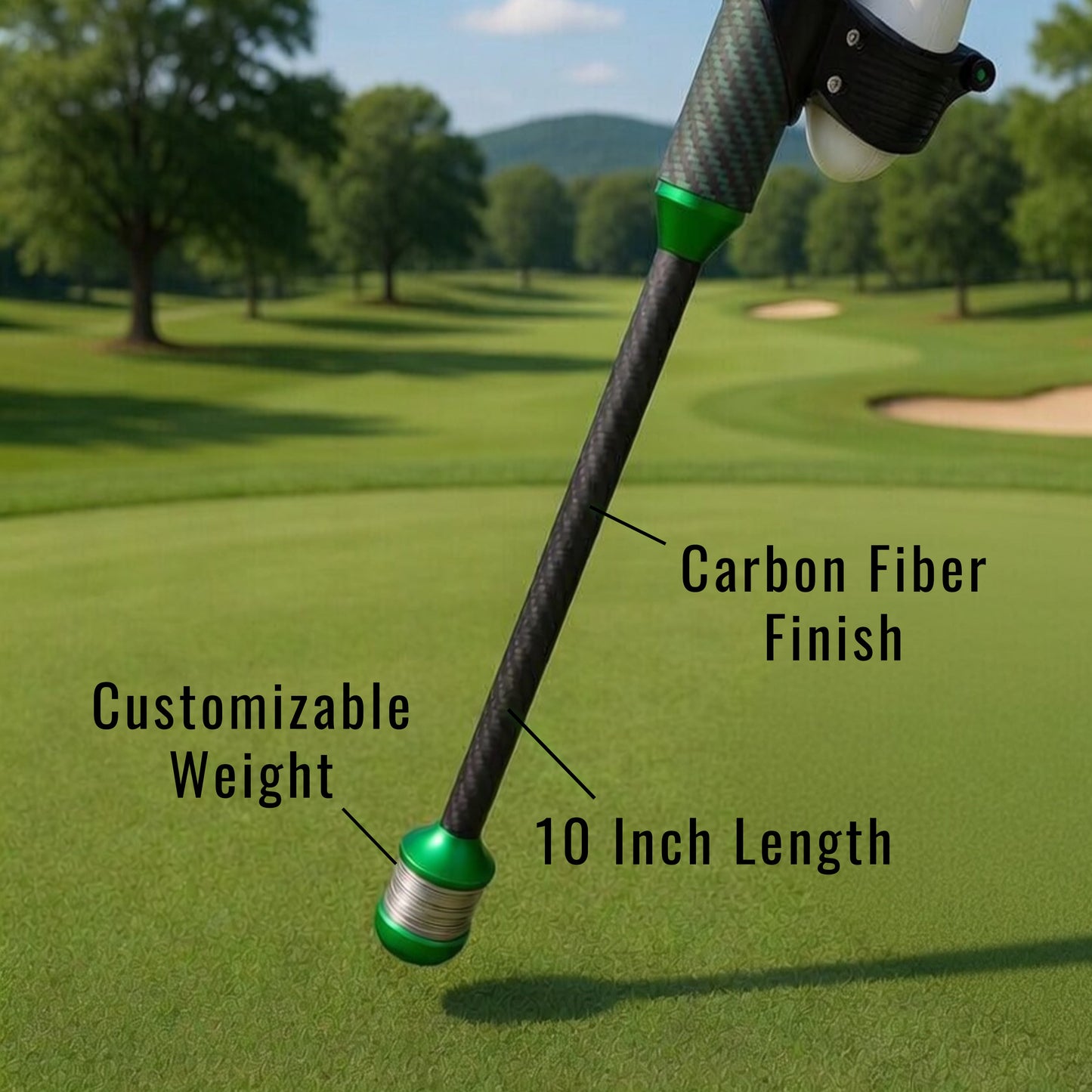 DriVR Elite - Adjustable VR Weighted Golf Club Handle Accessory