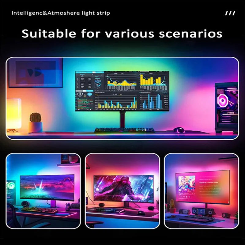 USB RGBIC LED Strip Lights